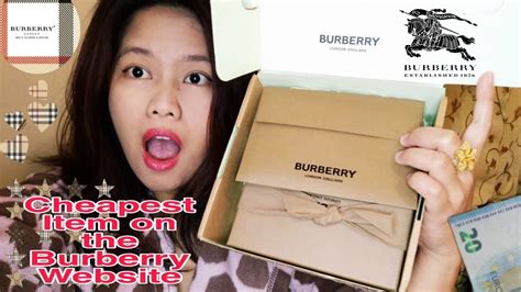 cheapest thing on burberry